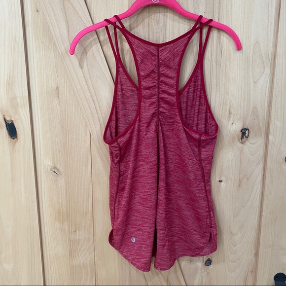 Lululemon What The Sport Singlet Size 6 Cranberry - Picture 5 of 12